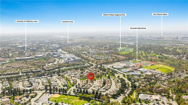18701 Paseo Cortez, Irvine, CA 92603 - aerial view of property's location