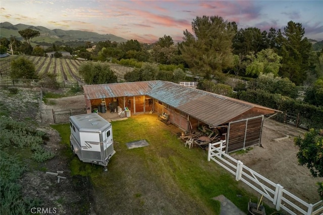 1505 Tiffany Ranch Rd, Arroyo Grande, CA 93420 - aerial view at dusk
