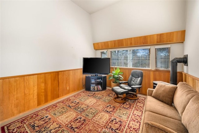 1505 Tiffany Ranch Rd, Arroyo Grande, CA 93420 - living area with wainscoting and wood walls