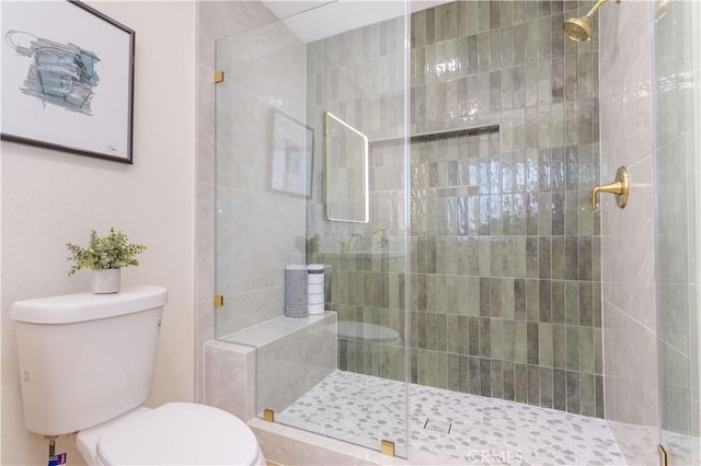 20611 Devonshire St, Chatsworth, CA 91311 - bathroom featuring toilet and a shower stall