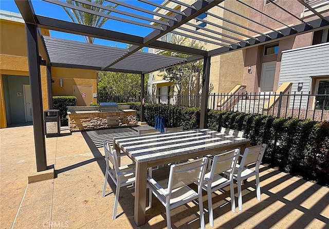 612 E Carson St Unit 303, Carson, CA 90745 - view of patio / terrace with outdoor dining space, area for grilling, and a pergola
