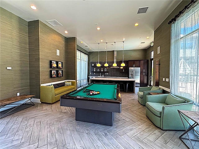 612 E Carson St Unit 303, Carson, CA 90745 - recreation room featuring billiards and recessed lighting