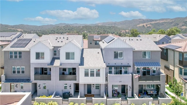 112 Juniper Dr, Rancho Mission Viejo, CA 92694 - view of front of home with a mountain view, a residential view, board and batten siding, and roof with shingles