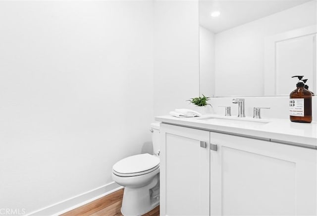 112 Juniper Dr, Rancho Mission Viejo, CA 92694 - half bath with vanity and wood finished floors