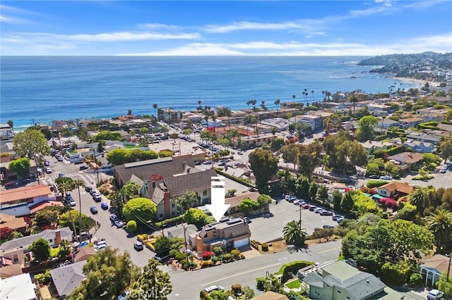 390 Saint Anns Dr, Laguna Beach, CA 92651 - aerial view of property's location with a nearby body of water and nearby suburban area