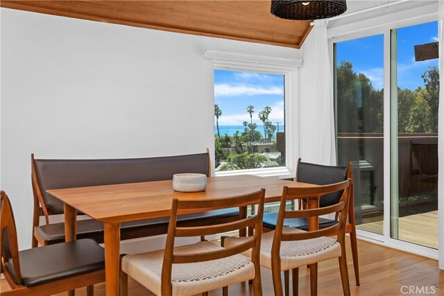 390 Saint Anns Dr, Laguna Beach, CA 92651 - dining space featuring wood finished floors
