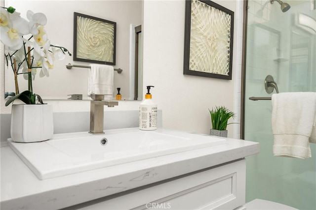 17 Marseille Way, Lake Forest, CA 92610 - bathroom featuring vanity and a stall shower