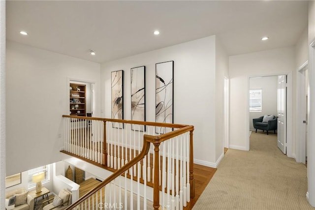 17 Marseille Way, Lake Forest, CA 92610 - hallway with an upstairs landing and recessed lighting
