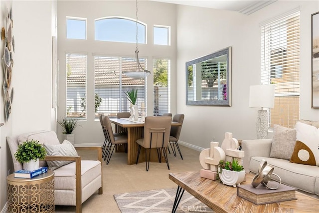 17 Marseille Way, Lake Forest, CA 92610 - dining space with healthy amount of natural light and light colored carpet