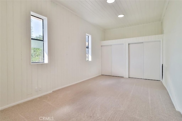 1369 Paseo Redondo, Burbank, CA 91501 - unfurnished bedroom featuring two closets, carpet floors, and recessed lighting