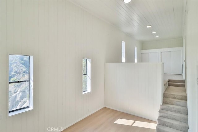 1369 Paseo Redondo, Burbank, CA 91501 - stairway featuring wood finished floors, plenty of natural light, and recessed lighting