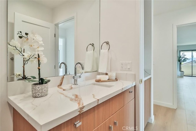 1369 Paseo Redondo, Burbank, CA 91501 - bathroom with vanity and wood finished floors