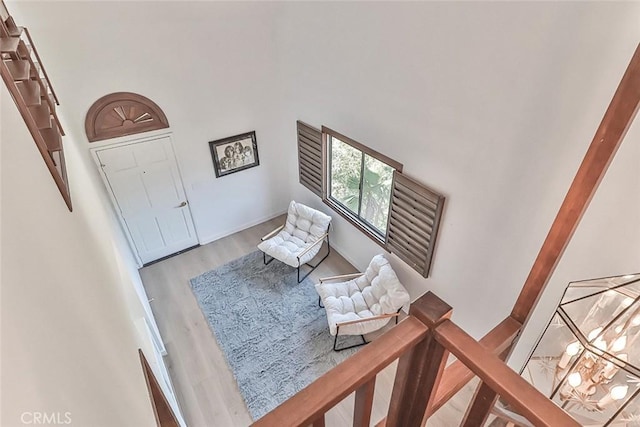 1369 Paseo Redondo, Burbank, CA 91501 - entryway with a high ceiling and wood finished floors