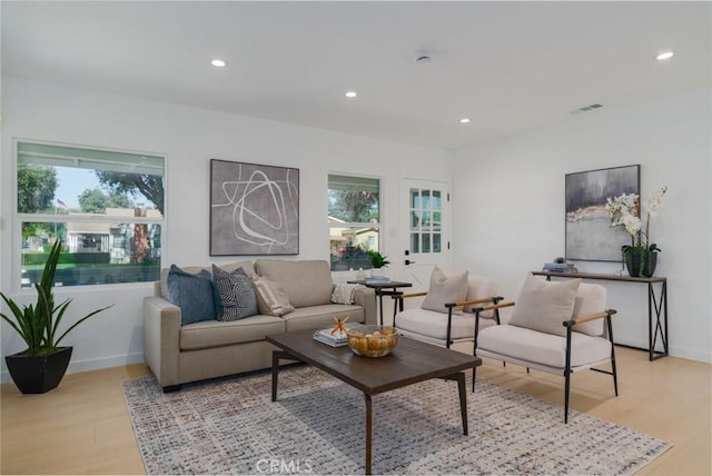 200 N Alberta Pl, Fullerton, CA 92833 - living area with light wood-style floors, plenty of natural light, and recessed lighting
