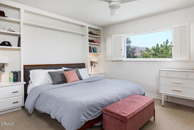 18845 Braemore Rd, Porter Ranch, CA 91326 - bedroom featuring carpet flooring and ceiling fan