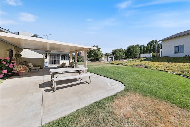 35632 Avocado St, Yucaipa, CA 92399 - view of green lawn featuring a patio area