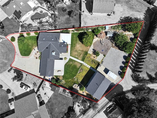 35632 Avocado St, Yucaipa, CA 92399 - aerial view of property's location with property boundaries highlighted