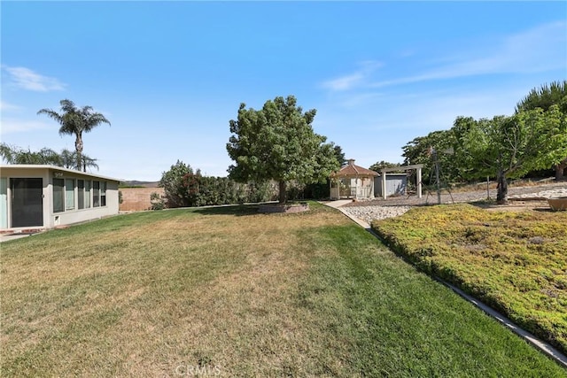 35632 Avocado St, Yucaipa, CA 92399 - view of green lawn featuring a gazebo