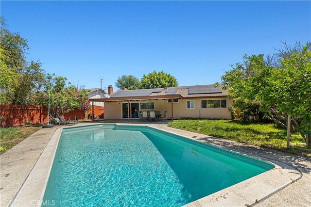1626 Birchfield Dr, Tustin, CA 92780 - view of swimming pool with a patio and a fenced backyard