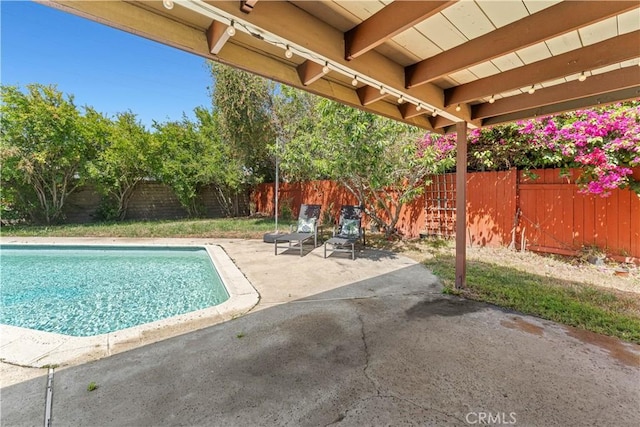 1626 Birchfield Dr, Tustin, CA 92780 - view of swimming pool featuring a patio and a fenced backyard