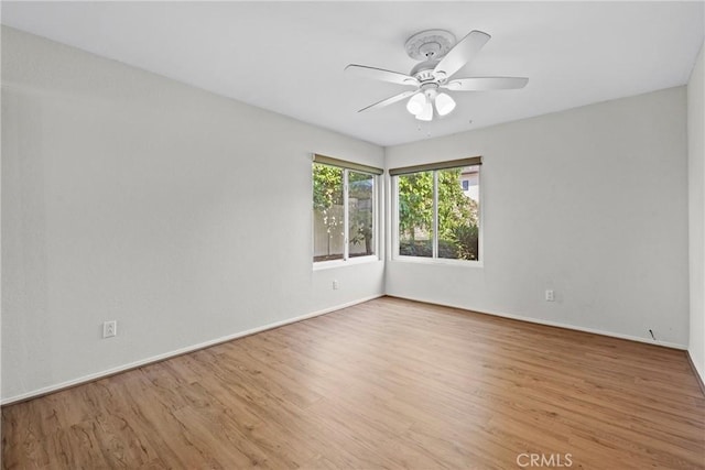 8609 Dunwoodie Rd, Santee, CA 92071 - spare room with wood finished floors and a ceiling fan
