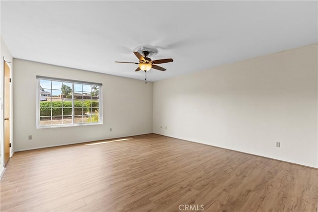 8609 Dunwoodie Rd, Santee, CA 92071 - spare room featuring light wood finished floors and a ceiling fan
