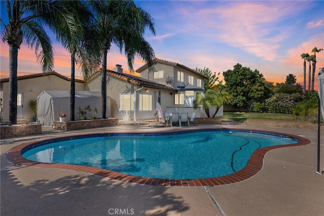 8609 Dunwoodie Rd, Santee, CA 92071 - swimming pool featuring a patio area