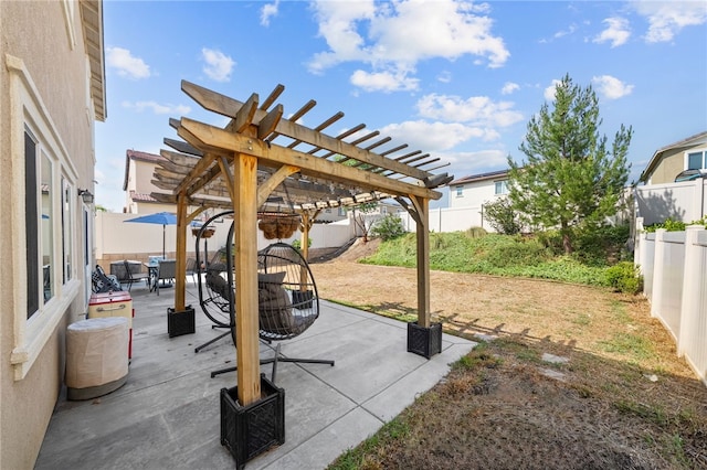 24212 Bay Laurel Ave, Murrieta, CA 92562 - fenced backyard with a pergola, a patio area, and outdoor dining area