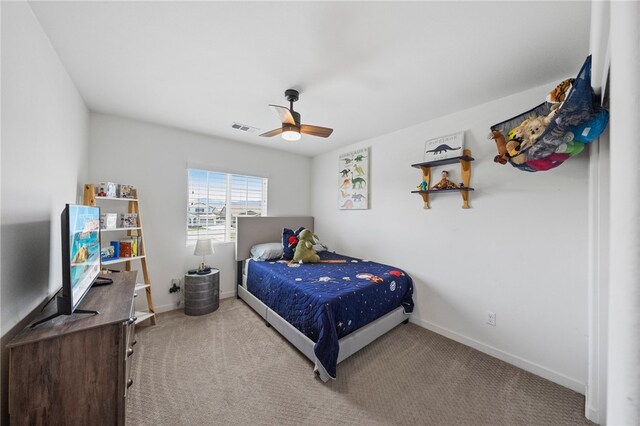 24212 Bay Laurel Ave, Murrieta, CA 92562 - carpeted bedroom with baseboards and ceiling fan