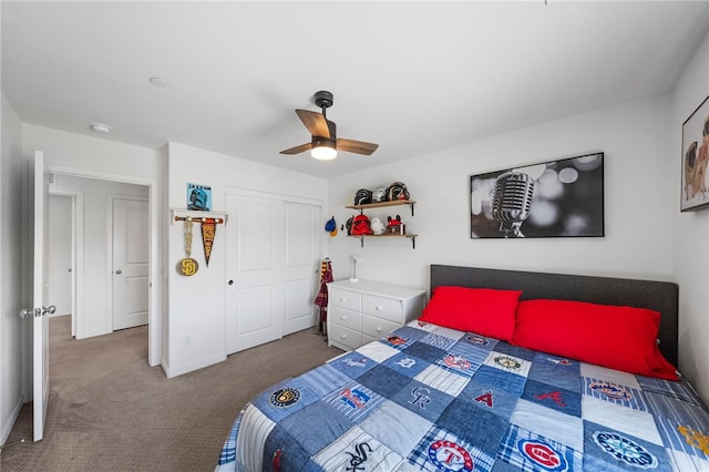 24212 Bay Laurel Ave, Murrieta, CA 92562 - carpeted bedroom with a closet and ceiling fan