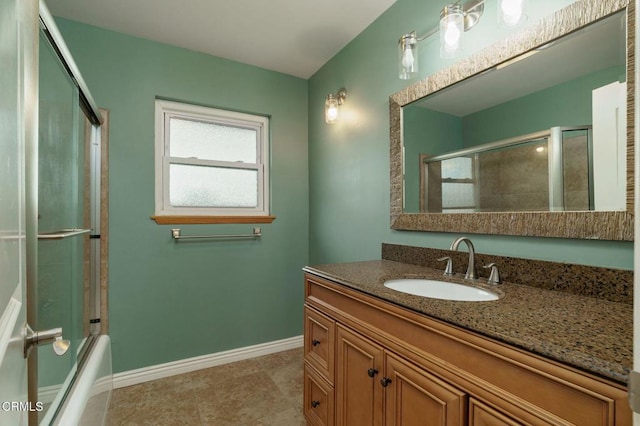 872 Via Arroyo, Ventura, CA 93003 - bathroom with vanity and bath / shower combo with glass door