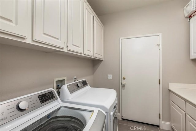 32669 Armoise Dr, Winchester, CA 92596 - laundry area with washing machine and dryer, cabinet space, and tile patterned flooring