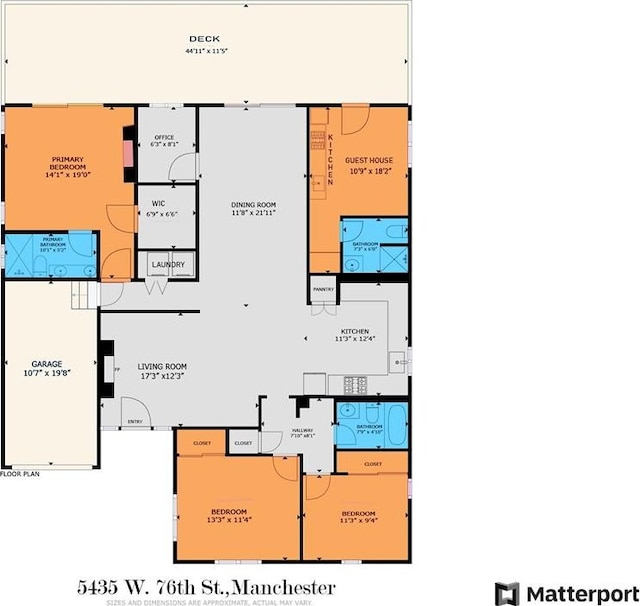 5435 W 76th St, Los Angeles, CA 90045 - view of home floor plan