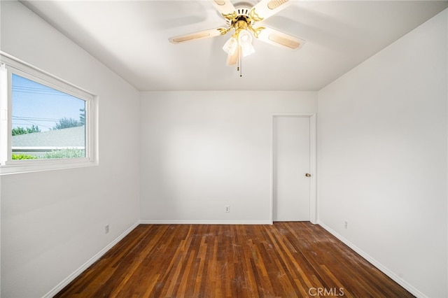 209 S Homerest Ave, West Covina, CA 91791 - unfurnished room with hardwood / wood-style flooring and ceiling fan