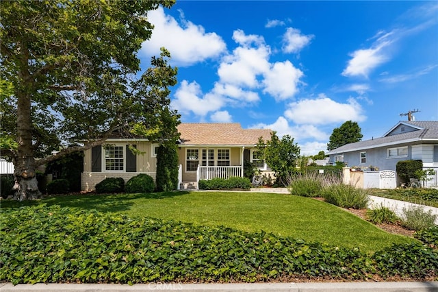 209 S Homerest Ave, West Covina, CA 91791 - ranch-style home featuring a front lawn and a porch
