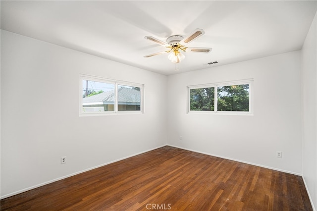 209 S Homerest Ave, West Covina, CA 91791 - spare room with healthy amount of natural light, wood finished floors, and ceiling fan