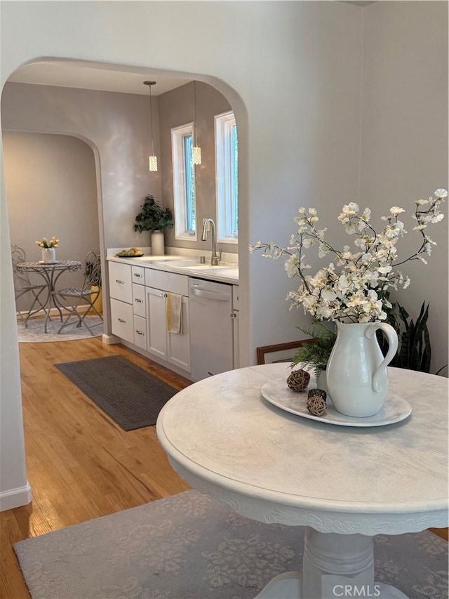 315 W 6th Ave, Chico, CA 95926 - bathroom featuring wood finished floors and vanity