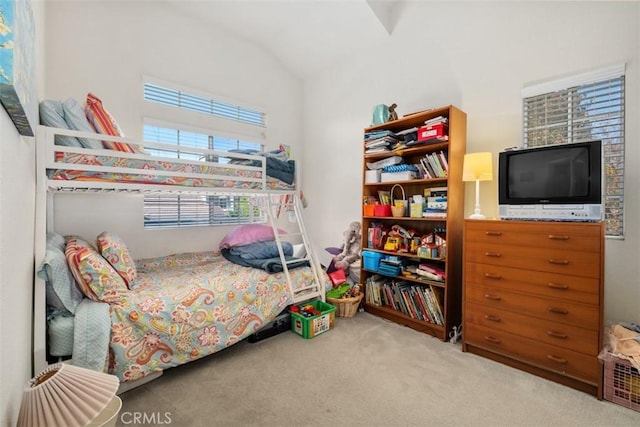 13562 Mahogany Pl, Tustin, CA 92782 - bedroom with carpet flooring and vaulted ceiling
