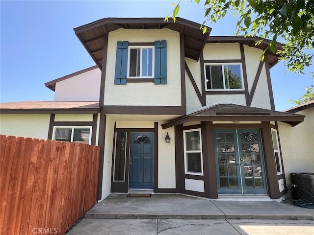 4539 Brookview Ct, Chino Hills, CA 91709 - property entrance featuring stucco siding and french doors