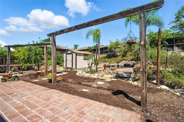 39312 Via Belleza, Murrieta, CA 92563 - view of patio / terrace featuring a shed