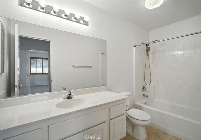 39312 Via Belleza, Murrieta, CA 92563 - full bath featuring vanity, washtub / shower combination, and tile patterned flooring