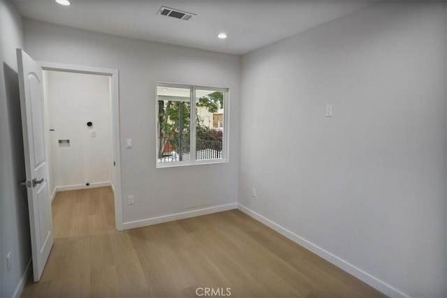 10324 Silverton Ave, Tujunga, CA 91042 - spare room with light wood finished floors and recessed lighting