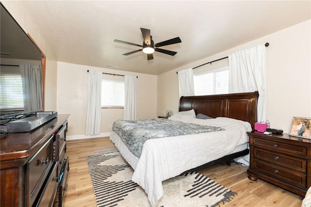 1019 W Monterey St, Orland, CA 95963 - bedroom with light wood-type flooring and ceiling fan