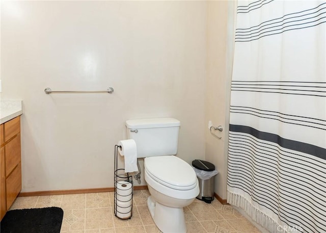 1019 W Monterey St, Orland, CA 95963 - bathroom featuring vanity, a shower with shower curtain, and tile patterned floors