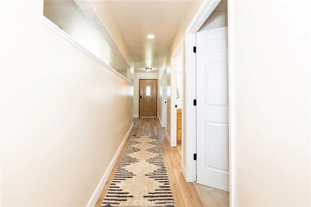 1019 W Monterey St, Orland, CA 95963 - hallway featuring light wood-style flooring and recessed lighting