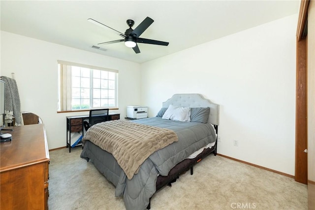 1019 W Monterey St, Orland, CA 95963 - bedroom featuring light colored carpet and a ceiling fan