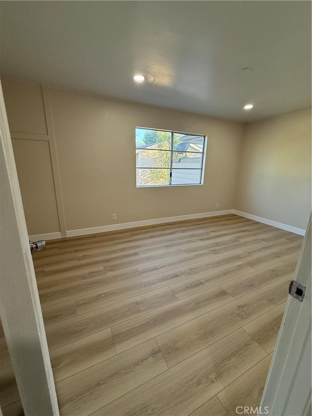 1804 Ewing Ct, Hacienda Heights, CA 91745 - unfurnished room with light wood finished floors and recessed lighting