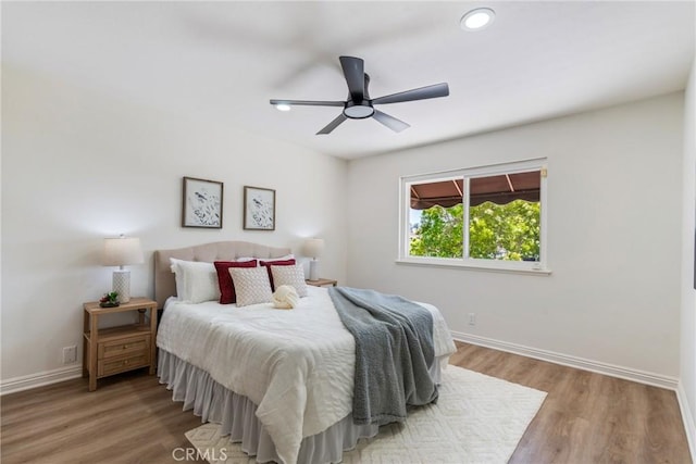 26982 Pueblonuevo Dr, Mission Viejo, CA 92691 - bedroom with wood finished floors, recessed lighting, and ceiling fan