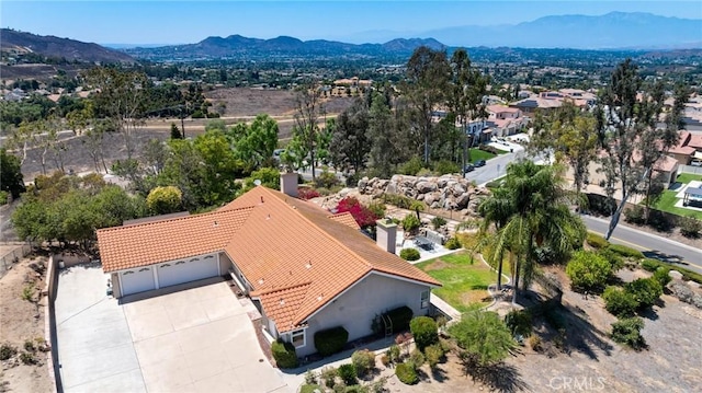11056 Orchard View Ln, Riverside, CA 92503 - aerial view of property and surrounding area with a mountainous background