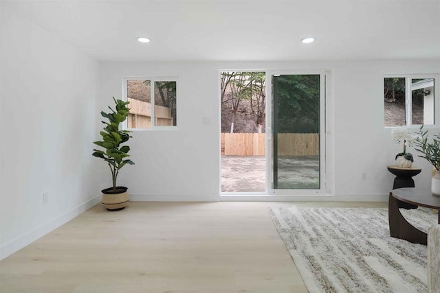 254 Rexview Dr, San Diego, CA 92114 - doorway featuring wood finished floors and recessed lighting
